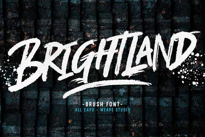 Brightland Brush Graffiti Font